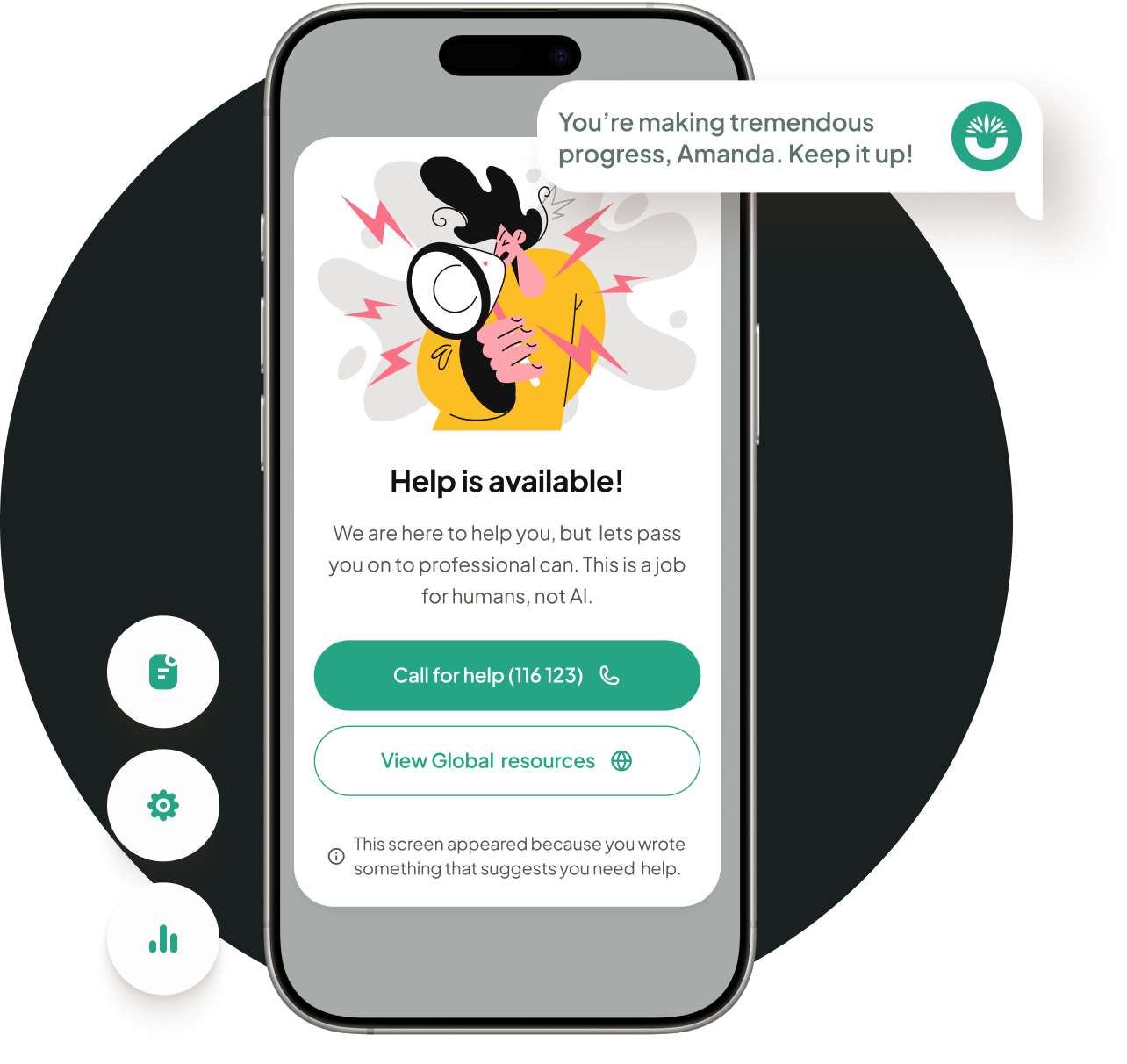 Emotional Support Chatbot Interface
